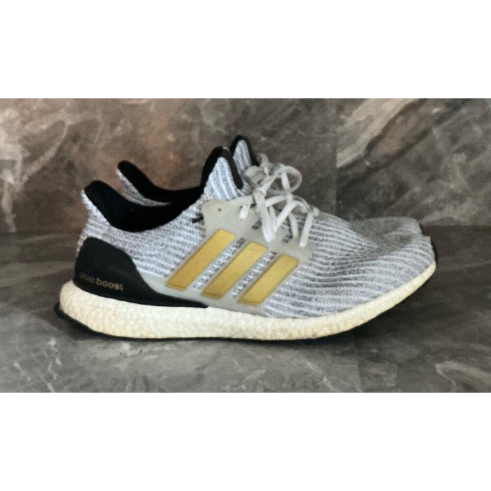 Adidas UltraBoost White Gold Metallic 2020-FZ4909 Men's Size 13
